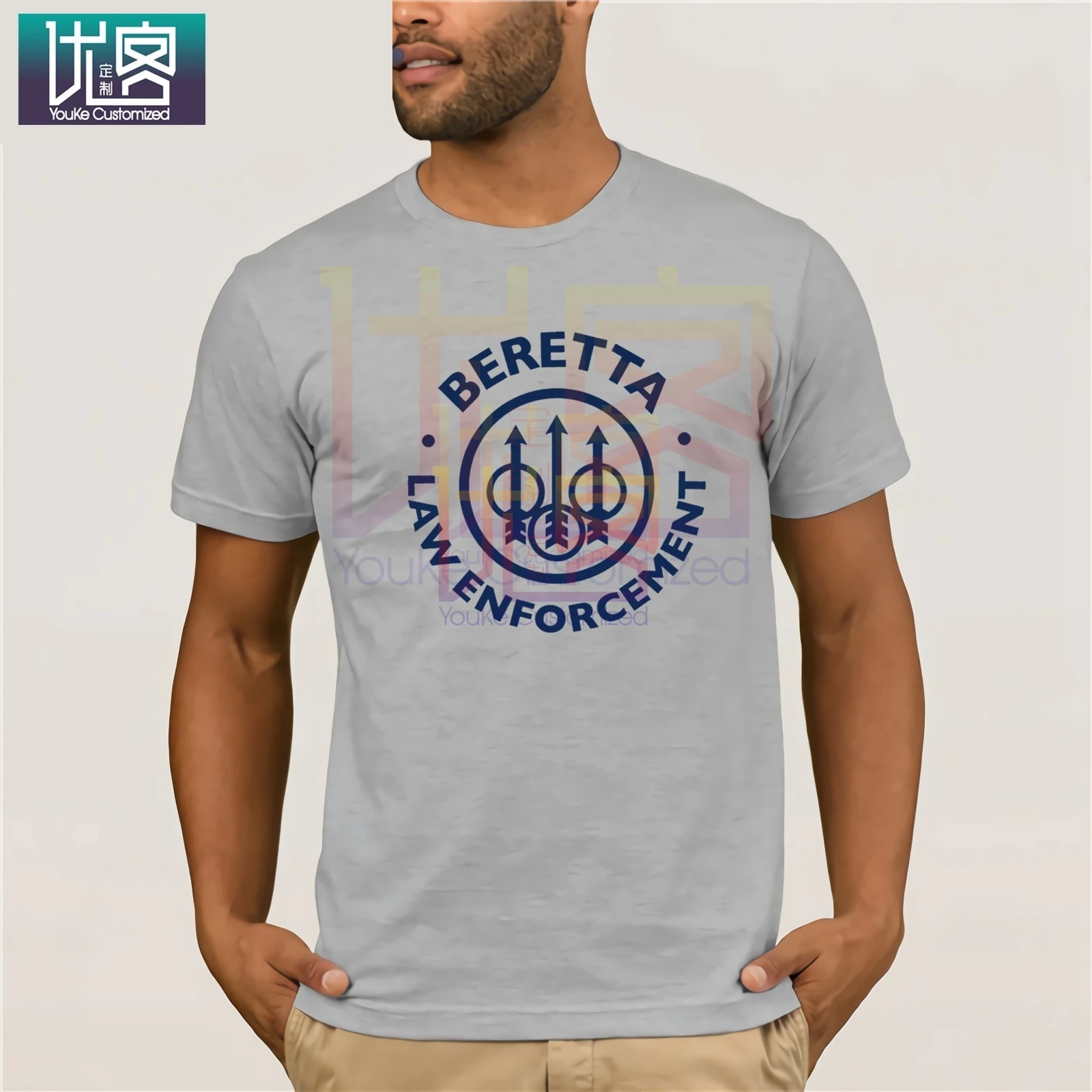 

Beretta USA Corp. Vintage Crew Neck Amazing short sleeves unique Tops Summer Tees Cotton O Neck T-Shirt Cotton Tee Shirt Present
