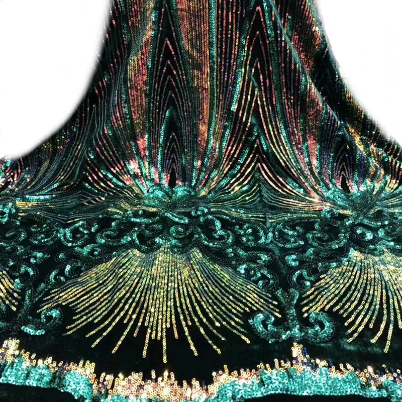 Высококачественная блестящая ткань для модного праздничного платья, 5 ярдов/Лот, традиционный принт, Новая мода - Цвет: 08