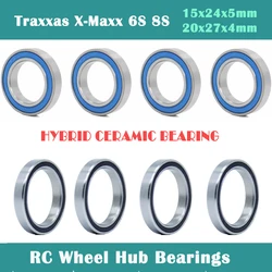 Roulements de moyeu de roue RC pour Traxxas x maxx 6S 8S, ensemble de roulements à billes en céramique hybride (choix de 8 pièces) 