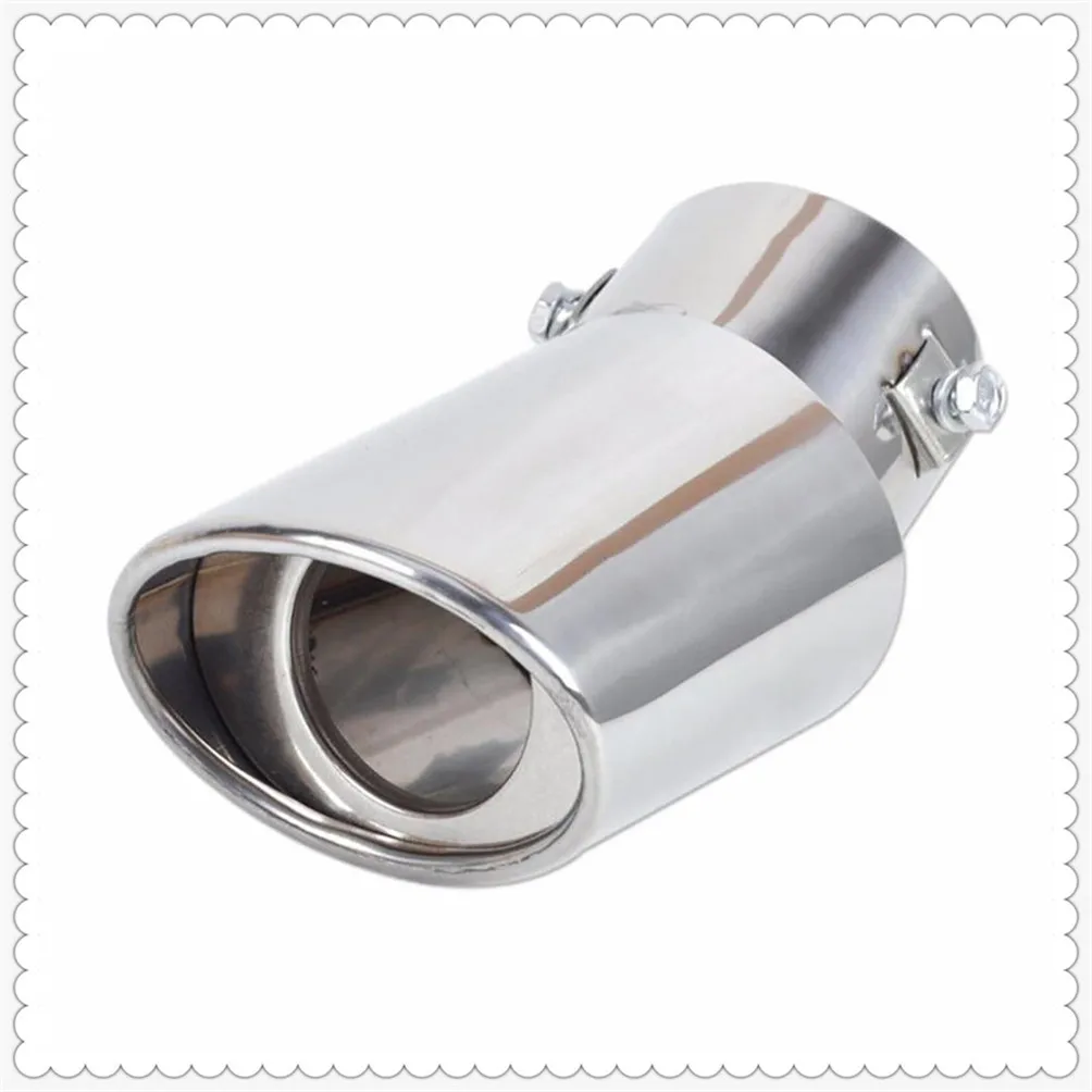 Car accessories tail throat exhaust pipe decoration for Ford Focus MK2 MK3 MK4 Fiesta Ecosport Mondeo Fusion kuga Escape car exhaust tail pipe