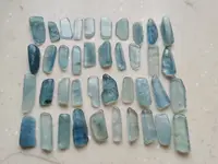 40pcs NATURAL Aquamarine QUARTZ Crystal freedom body gem 1