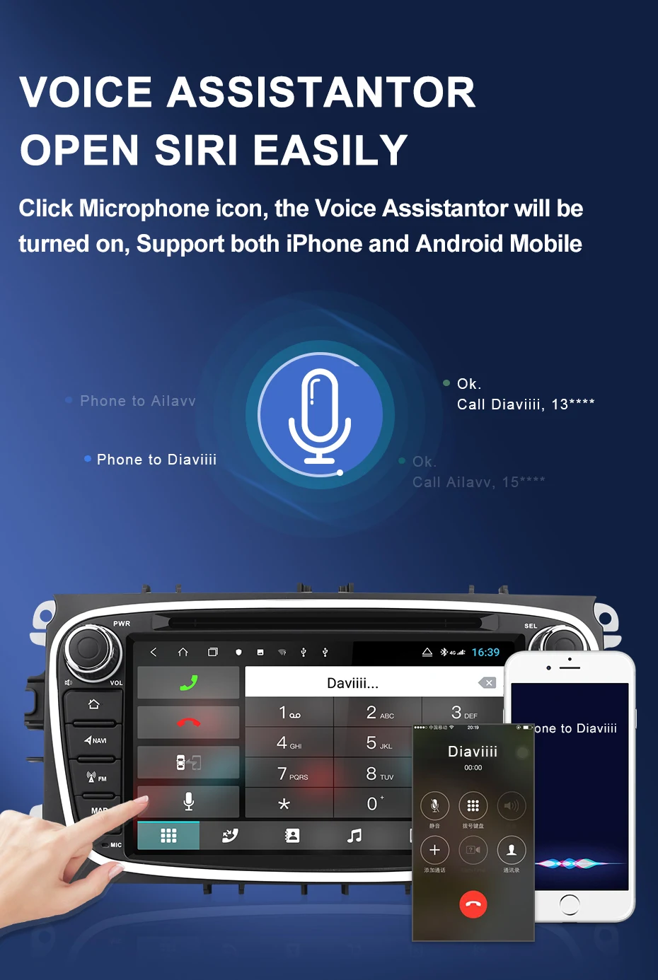 Top Isudar H53 Android 2 Din Autoradio For FORD/Focus/Mondeo/S-MAX/C-MAX/Galaxy Car Multimedia Player GPS 8 Core RAM 4G 64GB DSP DVR 14