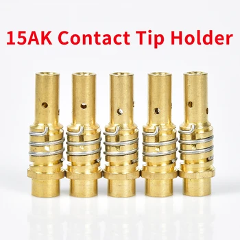 

15AK Contact Tip Holder 5pcs Gas Nozzle Holder with Nozzle Spring for MIG MAG Welding Torch