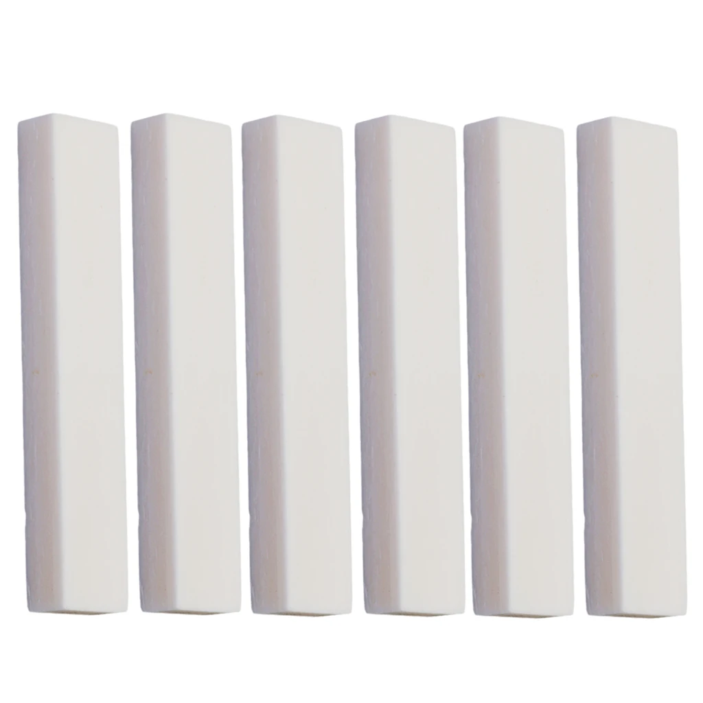 6 PCS GUITAR BUFFALO BONE Nut BLANKS for Handmade Guitar Luthier Material