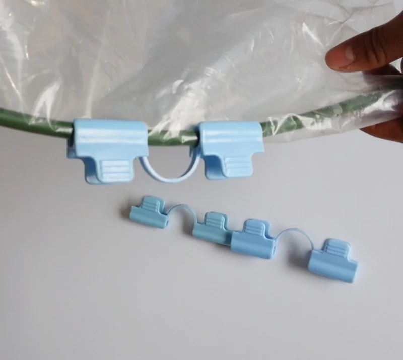 10pcs Greenhouse Film Frame Pipe Clamp Plastic Fixed Buckle for Insect mesh Sunshade Net climbing plant support clip Garden Tool