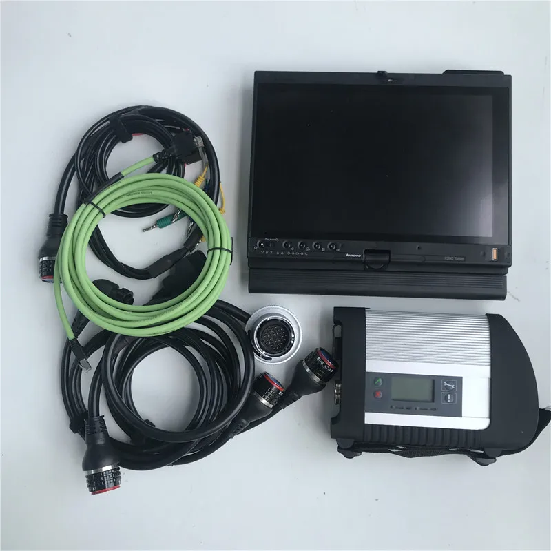 MB Star C4 SD Compact 4 с б/у планшетом X200T ноутбук и SSD,12 V программное обеспечение X DTS Vediamo HHT Авто MB инструмент для диагностики транспортного средства