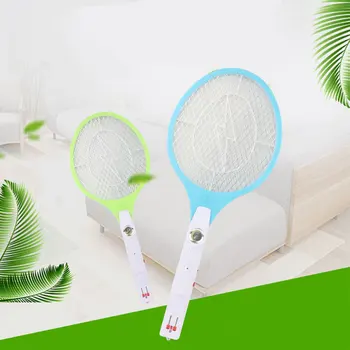 

Rechargeable LED Electric Insect Bug Fly Mosquito Zapper Swatter Killer Racket 3-layer Net Safe Mosquito Swatter Killer Handheld