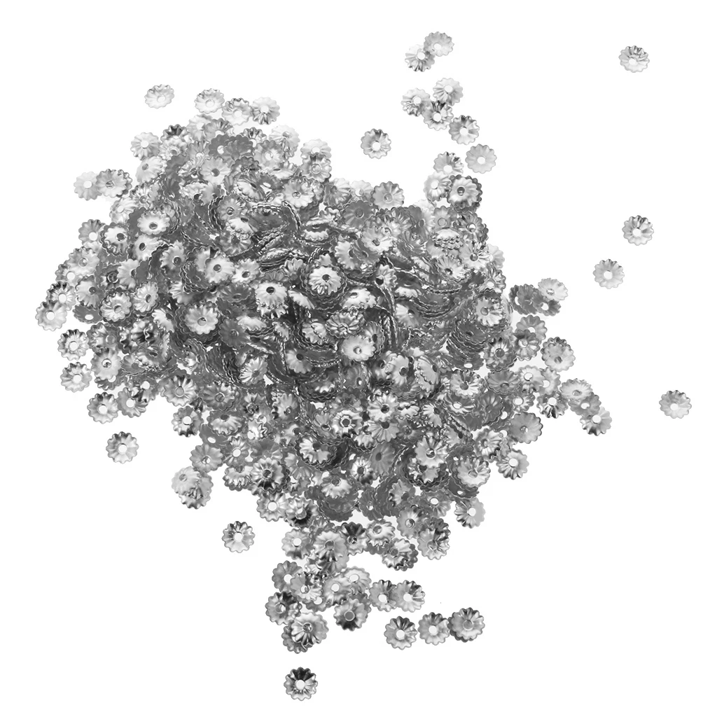

2000pcs/lot Mixed Color Bead Caps Fit Jewellery Findings Making End Caps 5mm