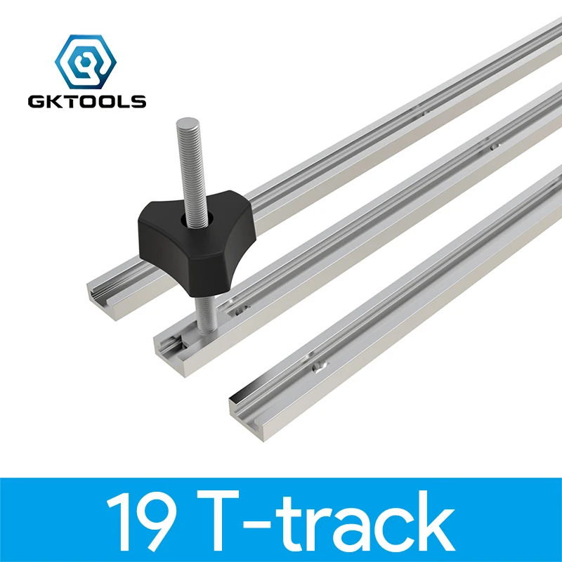 GKTOOLS Тип 19 T трек алюминиевый деревообрабатывающий Т слот скользящий торцовочный