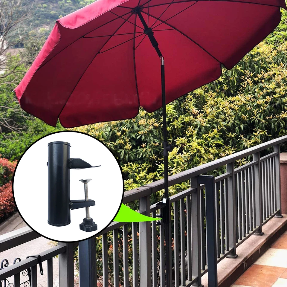 Garden Courtyard Home Balcony Portable Mount Patio Parasol Fishing Umbrella Holder Fixed Clip Chair Clamp Beach Universal Shade Accessories Aliexpress