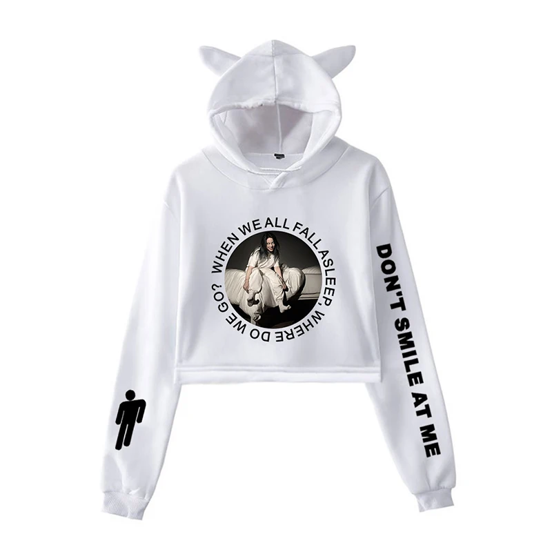 Billie Eilish модная Толстовка С Капюшоном Повседневный пуловер с капюшоном для мужчин и женщин спортивный Топ с длинным рукавом в стиле хип-хоп
