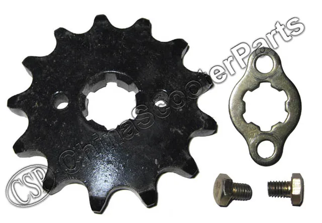 13T 9T 10T 11T 12T 13T 14T 15T 16T 17T 18T Зуб 420 ID 17MM передняя Звездочка для мотоцикла Honda Dirt bike - Цвет: 13T
