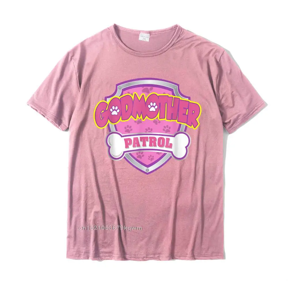Tops Shirt Casual Tee Shirt Summer 2021 Newest Summer Short Sleeve All Cotton O-Neck Mens T Shirts Summer Wholesale Funny Godmother Patrol - Dog Mom Dad For Men Women T-Shirt__3841 pink