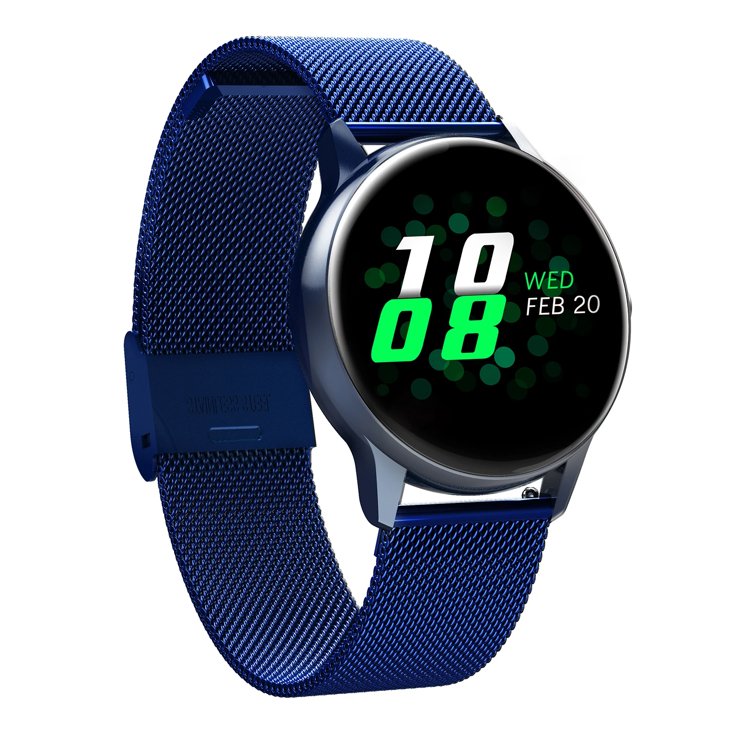 Blue Steel DT88 Смарт часы IP68 водонепроницаемый монитор сердечного ритма Smartwatch сообщение напоминание фитнес-трекер для Android и IOS - Цвет: Blue Steel
