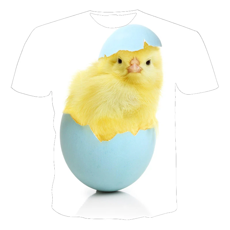 Новинка летняя футболка унисекс с коротким рукавом 3D печать животные серия