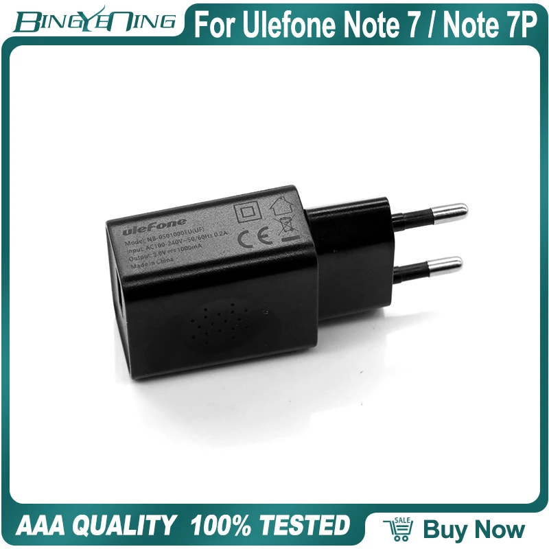 USB адаптер питания зарядное устройство для Ulefone Note 7/Note 7P EU вилка 5V1A Micro USB кабель для передачи данных зарядный кабель