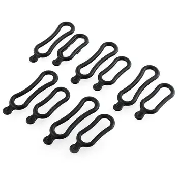 

10pcs 5 Pair Black Rubber Rings For Q5 T6 LED Headlight Headlamp Torch Bicycle