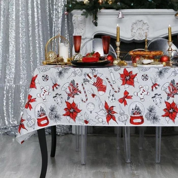 

Tablecloth "Dolyana" New Year's mood 180x149 cm, 100% cotton, 164 g / m2 4478720