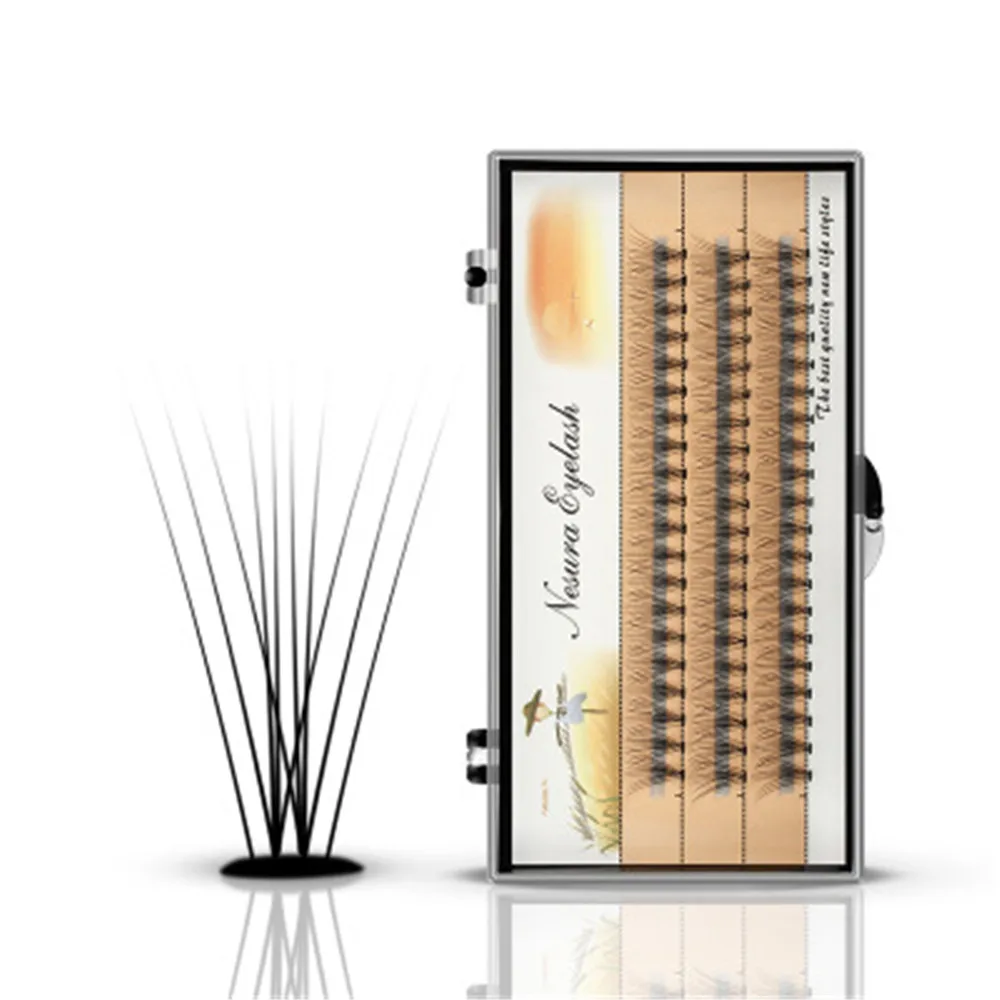 

60pcs High Quality Fashion False Eyelashes Natural Black Different Lengths Eyelash Extension Eye Beauty Cosmetic Makeup Tools