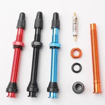 

40mm 60mm 80mm Bicycle Valve Aluminum MTB Road Bike for Bicycle Tubeless Tire Brass Core Alloy Stem Bike Parts Tool 1 Pair