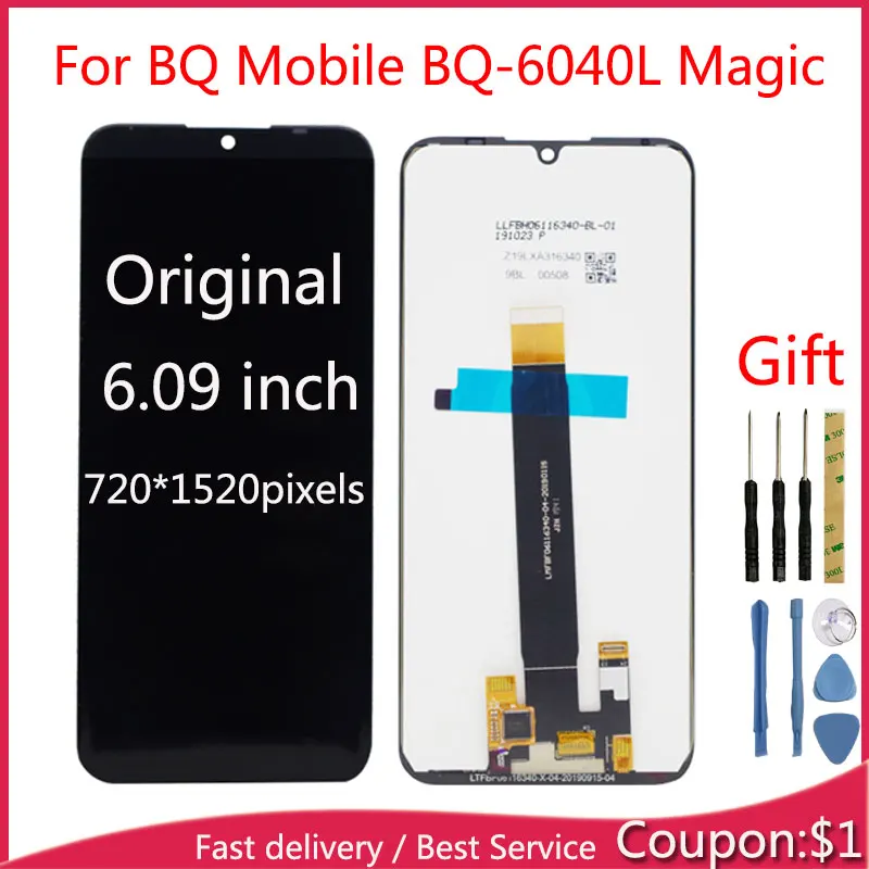 

100% Tested LCD For BQ Mobile BQ-6040L Magic BQ6040L BQ 6040L BQ-6040L LCD Display With Touch Screen Sensor Complete Assembly