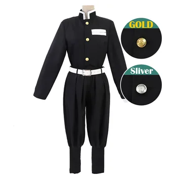 

Demon Slayer: Kimetsu no Yaiba Kamado Tanjirou Agatsuma Zenitsu Tomioka Giyuu Team Uniform Anime Customize Cosplay Costumes