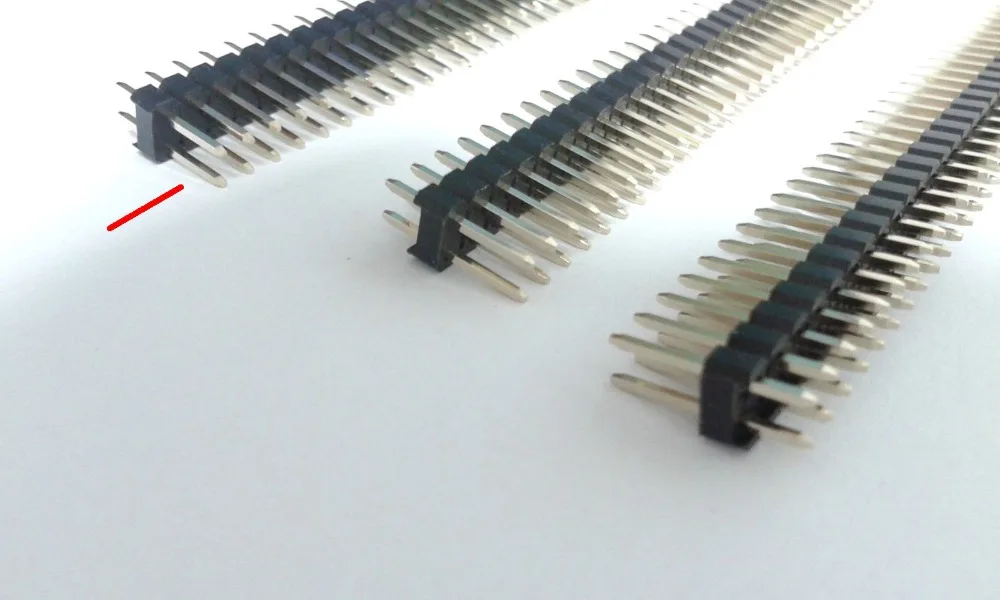 300 шт. x 2,54 мм 40Pin 1/2 ряда с прямыми углами женский штыревой разъем