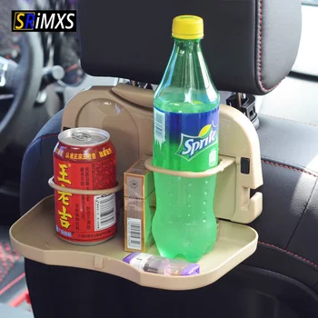 

Foldable Car Dinning Table Car Back Seat Storage Organizer Drink Food Cup Tray Holder Stand Desk Car Cup Holder Car Accessories