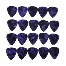 

100pcs/lot Purple Pearl Celluloid Guitar Picks Standard Plectra Multi Thickness