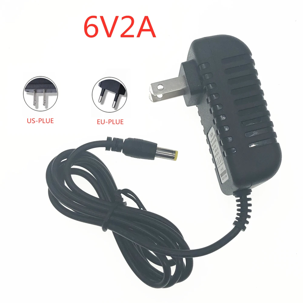 

AC 110-240V to DC 6V2A Universal Power Adapter 6V 2A Power Supply Charger Eu Us for LED light strips