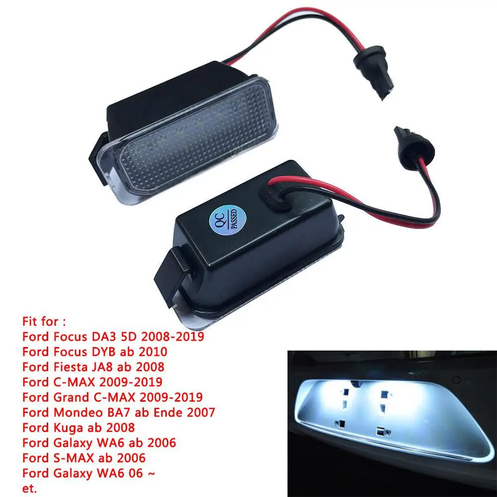 Светодиодная лампа для номерного знака Ford Kuga Fiesta Focus Galaxy C MAX автомобильная