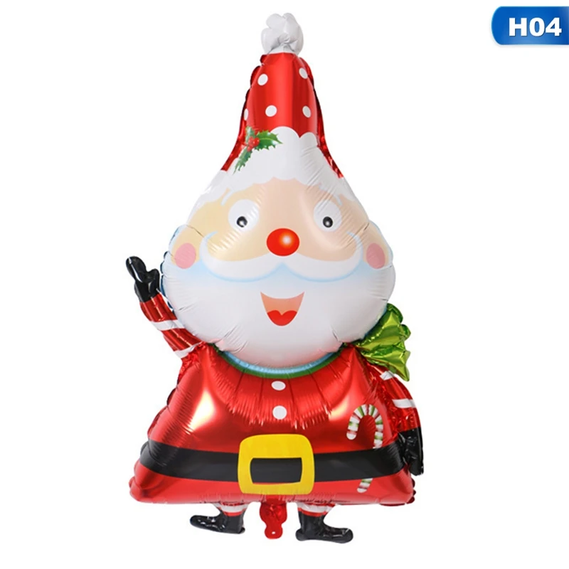 Милые воздушные шары из фольги с изображением рождественской елки, звезды, Санта-Клауса, снеговика, колокольчика, рождественские вечерние воздушные шары для украшения дома, надувные воздушные шары, подарок для детей - Цвет: 4