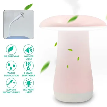

USB fan Air Humidifier Mushroom Light Humidifier Mini Night Light Electric Air Purification Humidifier Diffuser with for Home