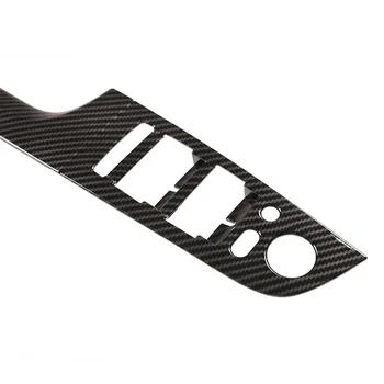 

Carbon Fiber Black Window Switch trim Decal Accessory Cover 4pcs For BMW 3 Series E90 05-12 Interior