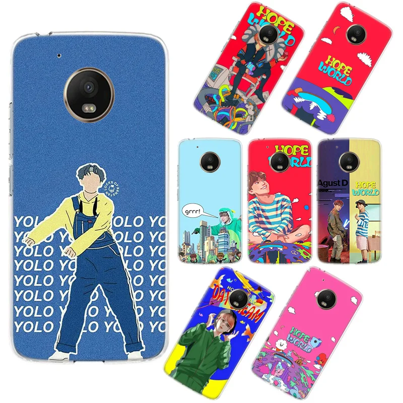 Чехол для телефона Bangtan Boys Motorola G8 G6 G5S G5 G7 MOTO Play E6 Plus Power мягкий чехол из ТПУ |