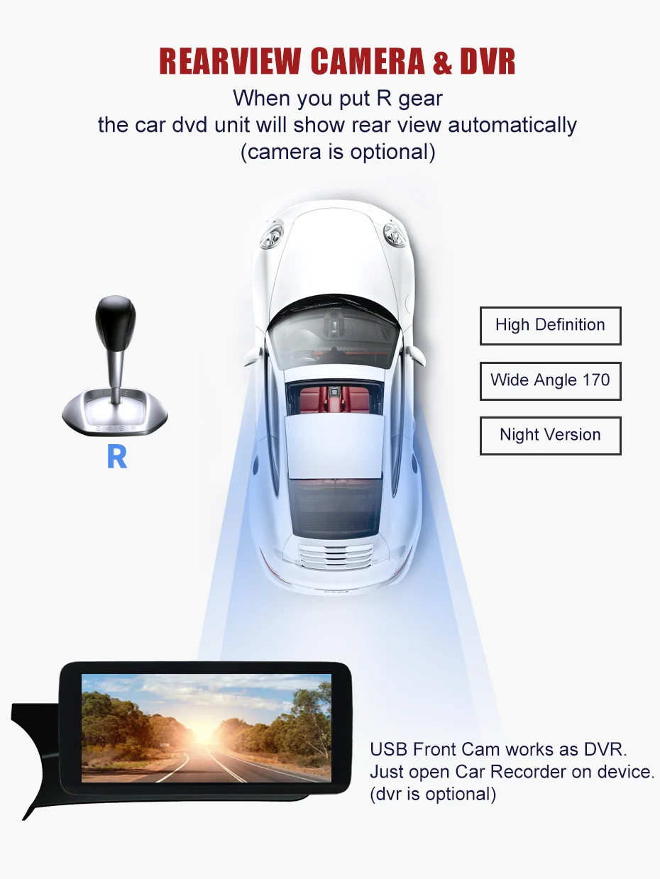 Sale KANOR Android 8.0 Car Radio Player For Mercedes Benz C Class W204 2011-2014 Car Monitor Audio GPS Navigation Stereo Auto 3