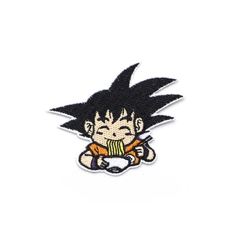 

Cartoon Anime Son Goku Embroidery Patch Iron On Patches For Clothes DIY Accessory Bag Hat S31