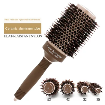 

Pro Hair Brush Comb Hairdressing Heat Resistant Hairbrushes Salon Round Hairbrush Curling Hair Comb Styling Accessories G0104