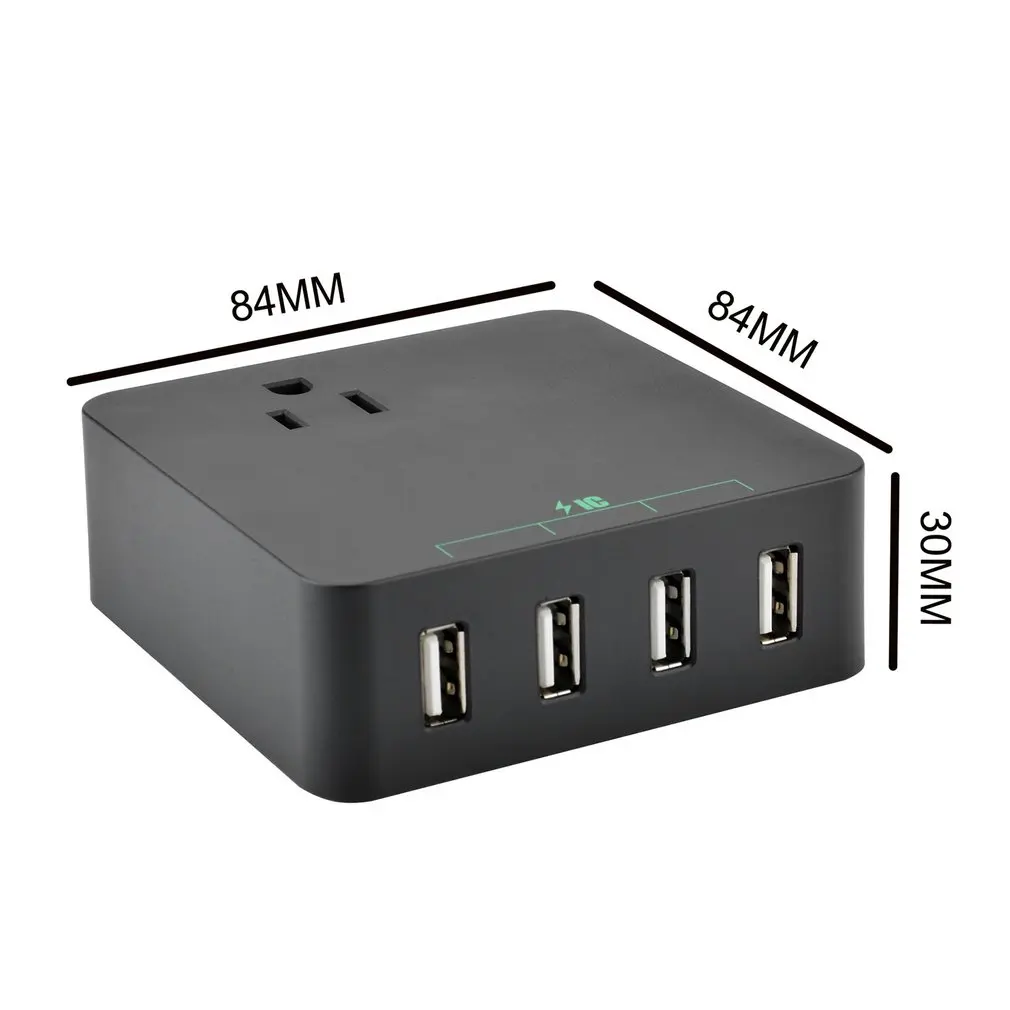 Быстрая зарядка мини портативный 4 usb порта зарядное устройство зарядная станция для мобильного телефона планшетный ПК US Plug