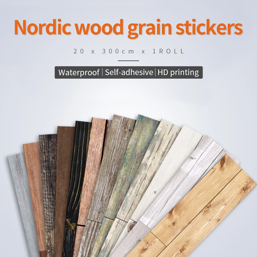 3m Self-Adhesive Wood Grain Sticker Waterproof Black Vinyl European Wallpaper Kitchen Furniture Desktop Home Wall Decor Modern | Дом и сад