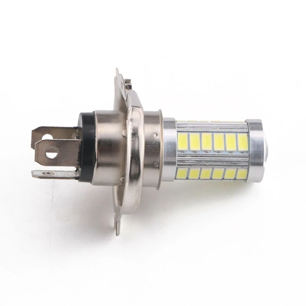 1 шт., 12 В, H4, белый автомобильный светильник 5630 SMD, светодиодный головной светильник, противотуманная фара дальнего света, лампа для вождения, 6500 K, 800 лм, светодиодный автомобильный светильник