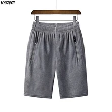 Летние мужские пляжные шорты для бега с карманами на молнии, шорты для тренировок в тренажерном зале, мужской спортивный костюм для бега, облегающий низ