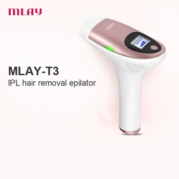 

MLAY 3in1 Malay IPL Epilator Laser Pubic Hair Removal LCD Display Machine Permanent Bikini Trimmer Electric Depilador Home Use