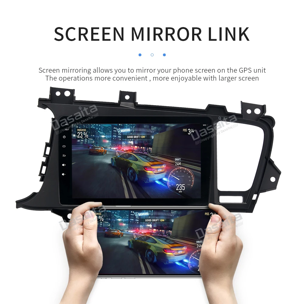 Sale 8" HD Digital Screen Built-in GPS Android 9.0  1 din Car Multimedia for Kia K5 Optima Navi 2011 2012 2013 with 4G RAM 32G ROM 9