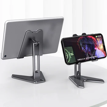 

Universal Tablet Cellphone Holder Stand For iPad Adjustable Angle Phone Tablet Stand For iPhone Samsung Xiaomi Aluminum alloy