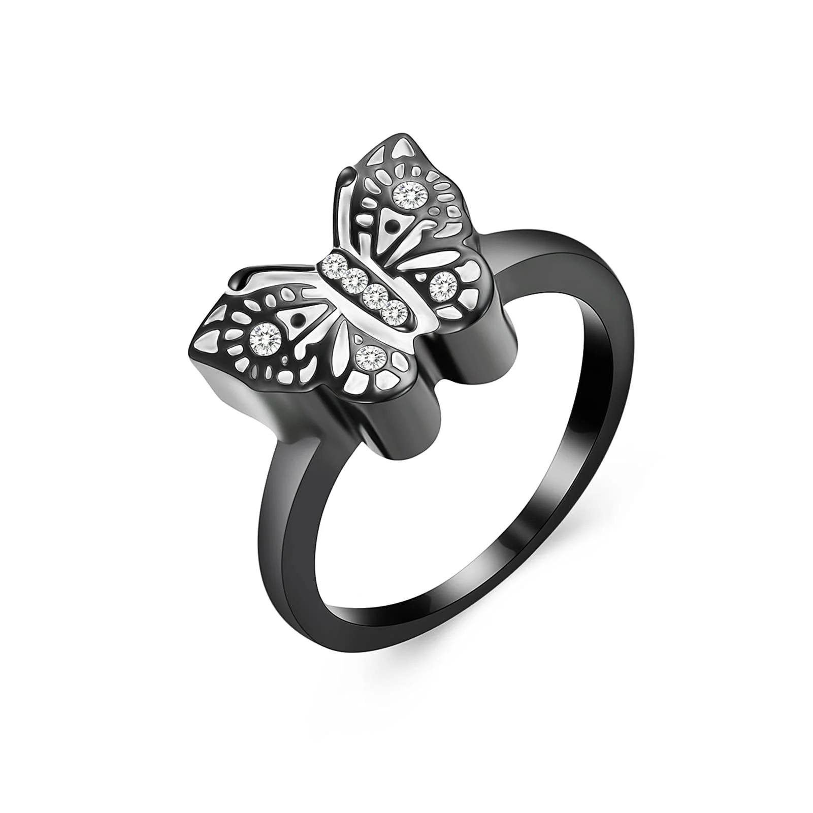 Butterfly Cremation Jewelry Ring Holds Loved Ones Ashes Urn Finger Ring for Ashes for Women Memorial Keepsake Jewelry 2