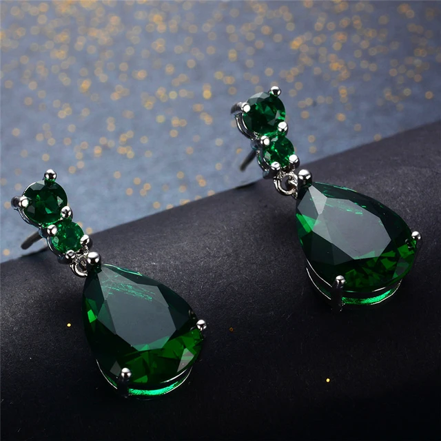 Green earrings - Neil Creation - 3814462