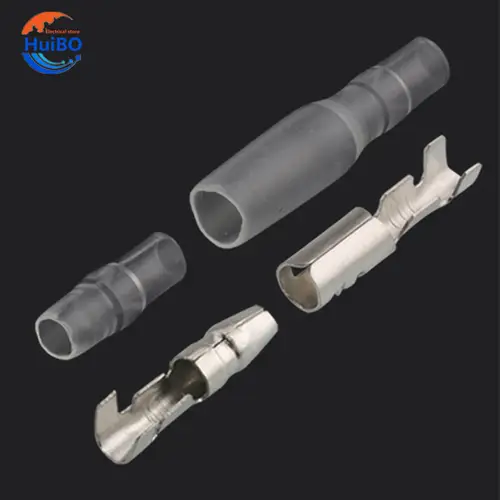 25/50/100sets 3.5 bullet terminal   car electrical wire connector diameter 3.5mm Female + Male + Case Cold press Crimp terminal