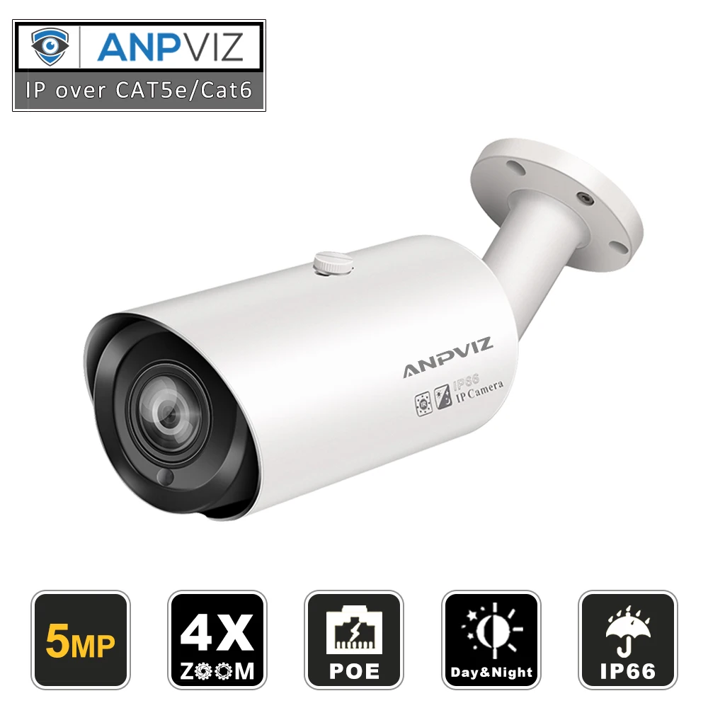 Hikvision совместимая ip-камера 5MP 4X оптика зум наружная Водонепроницаемая инфракрасная камера ночного видения для видеонаблюдения
