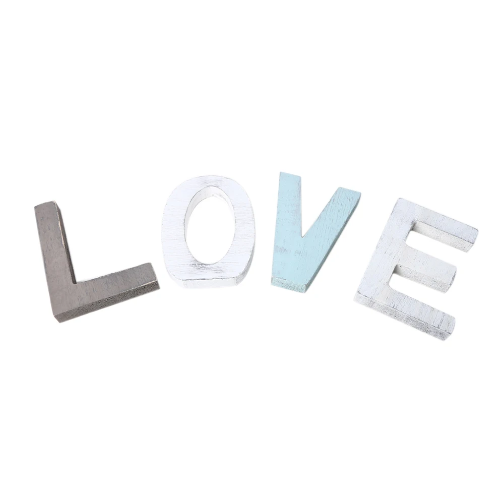 Love/Home Letter Decoration Articles Multi-Colored Creative Crafts Wooden Country Style Antiquing Home Decoration